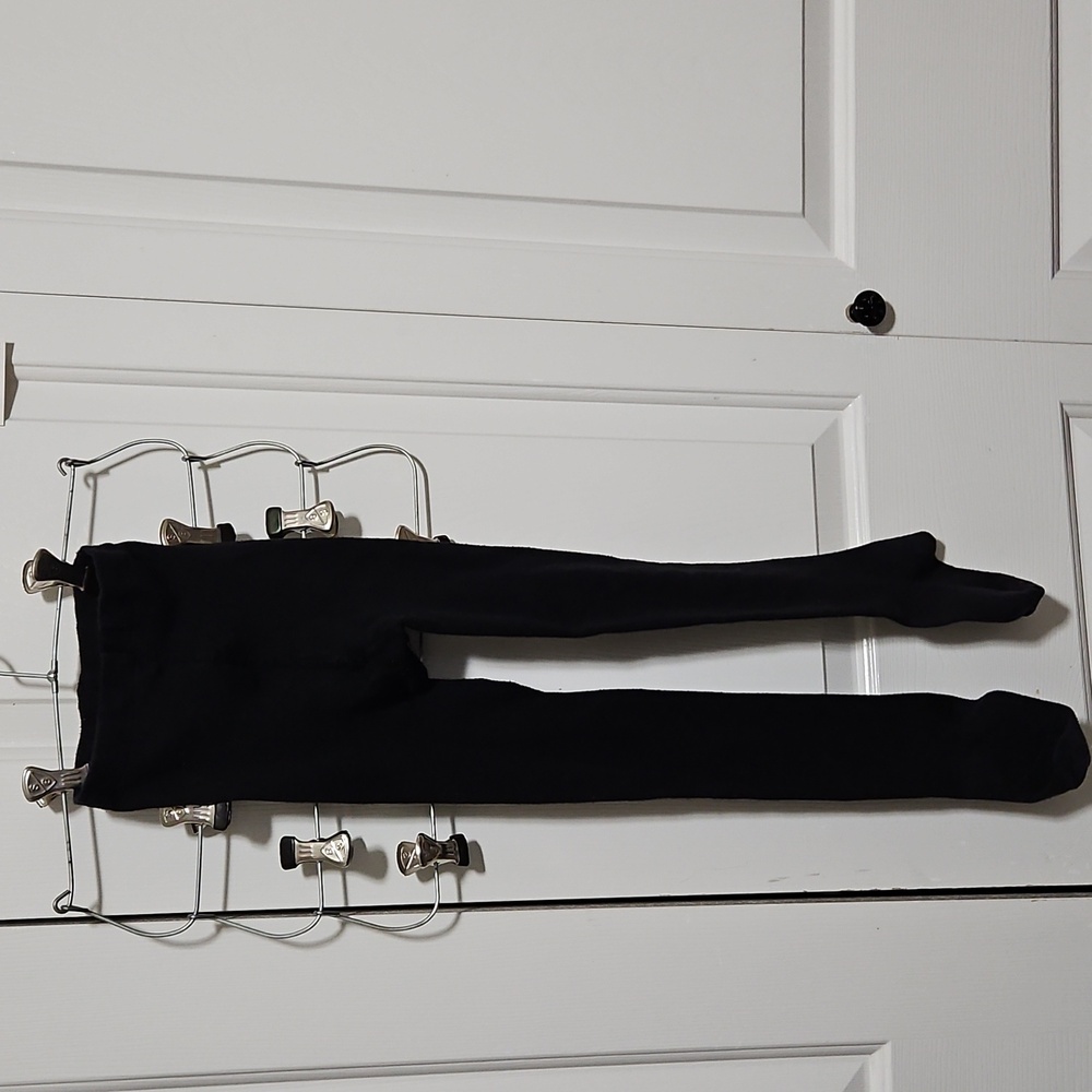 Girls black tights size L
